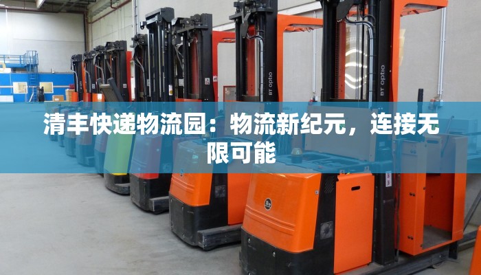 清丰快递物流园：物流新纪元，连接无限可能