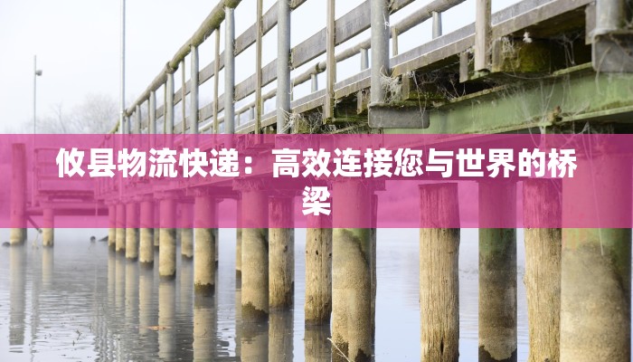 攸县物流快递:高效连接您与世界的桥梁
