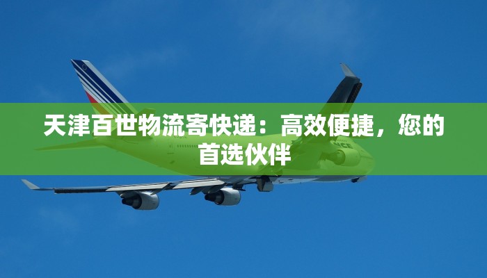 天津百世物流寄快递：高效便捷，您的首选伙伴