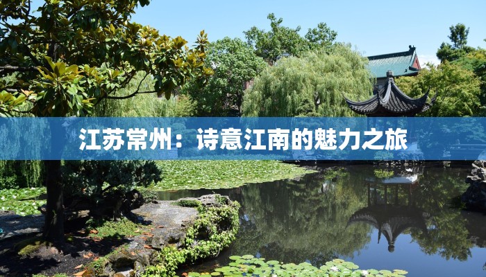 江苏常州：诗意江南的魅力之旅