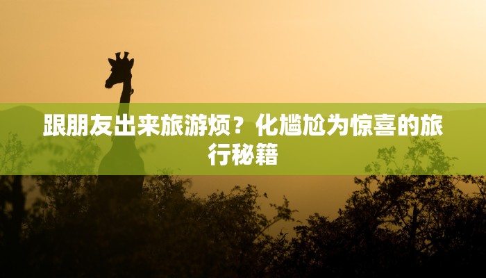 跟朋友出来旅游烦？化尴尬为惊喜的旅行秘籍