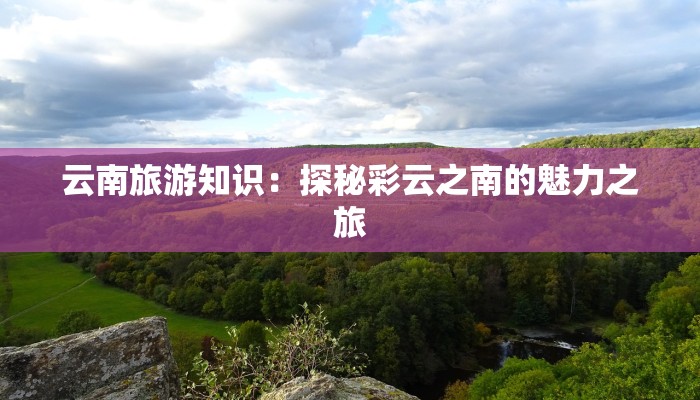 云南旅游知识：探秘彩云之南的魅力之旅