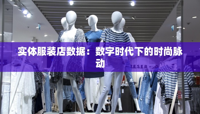 实体服装店数据：数字时代下的时尚脉动