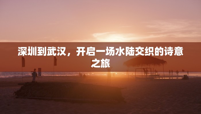 深圳到武汉，开启一场水陆交织的诗意之旅