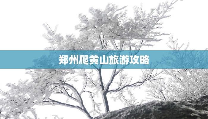 郑州爬黄山旅游攻略