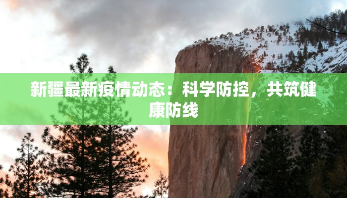 新疆最新疫情动态：科学防控，共筑健康防线