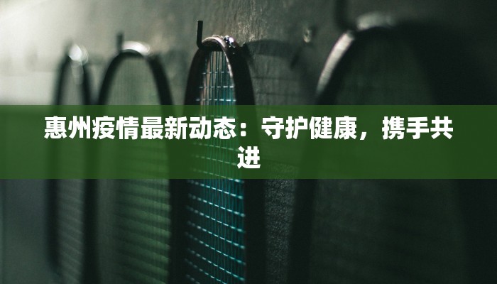 惠州疫情最新动态：守护健康，携手共进