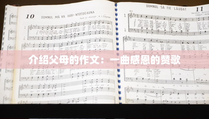 介绍父母的作文：一曲感恩的赞歌